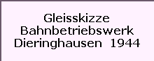 Gleisskizze

Bahnbetriebswerk

Dieringhausen  1944