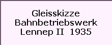 Gleisskizze

Bahnbetriebswerk

Lennep II  1935